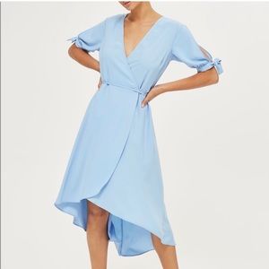 ⚡️SOLD⚡️Topshop Spring Baby Blue Wrap Dress